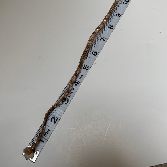 BNWT- Nakamol Chicago Leather Beaded Wrap Bracelet - Picture 3 of 4